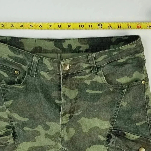 Biepa Paris 33X29 Men's Snap Pocket Jogger Style Logo Camo Denim Fashion Jeans - Picture 2 of 10